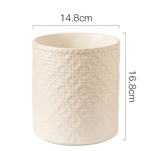 Embossed Kitchen Crock