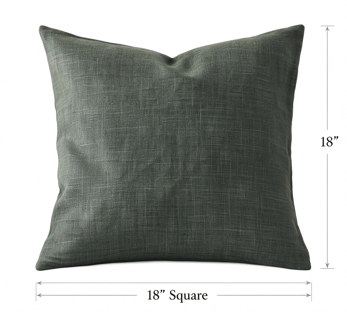 Belgian Linen Pillow Cover-Hunter