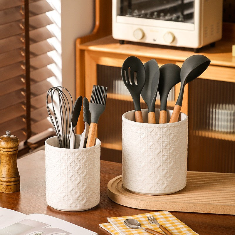 Embossed Kitchen Crock
