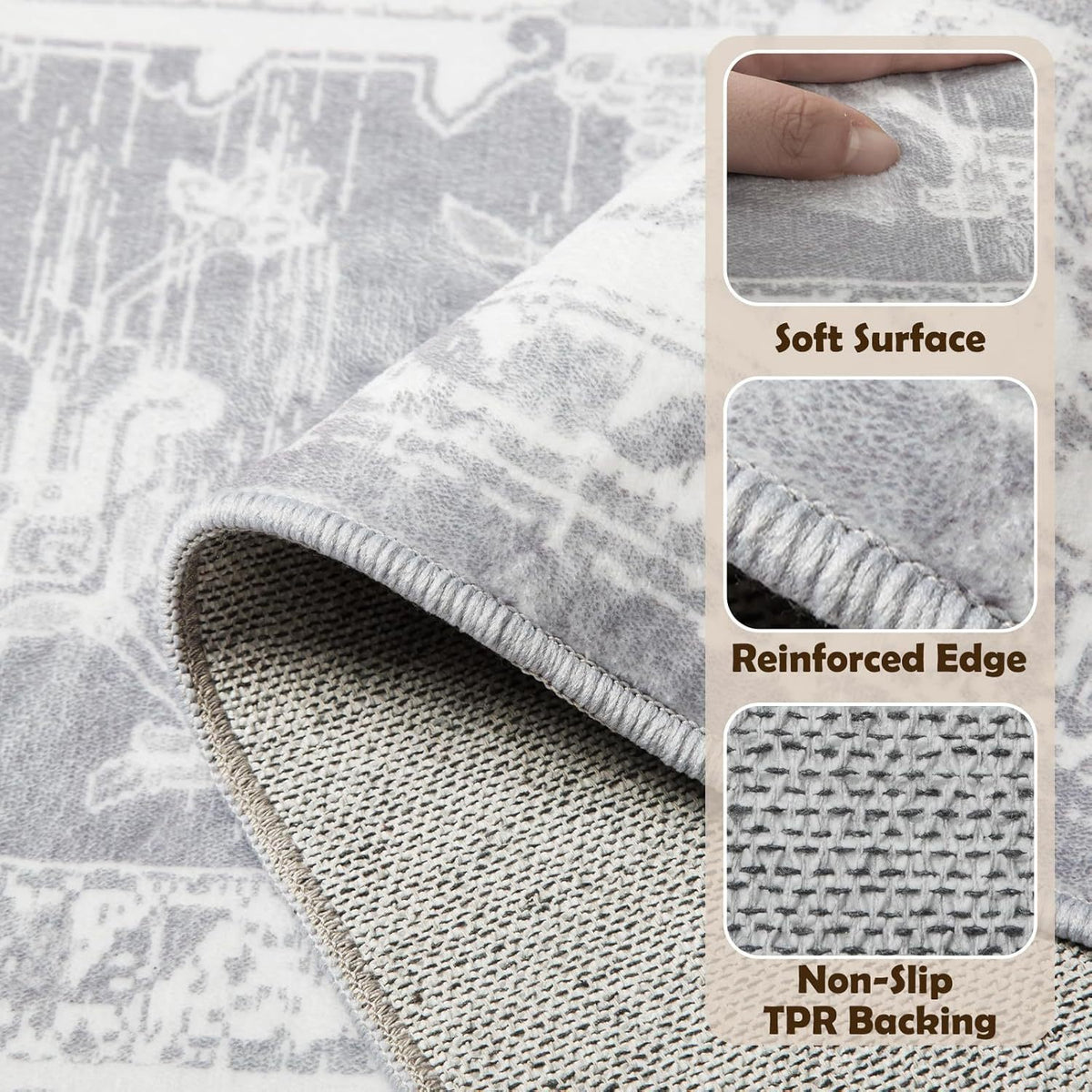 Persian-Style Cashmere-Look Rug