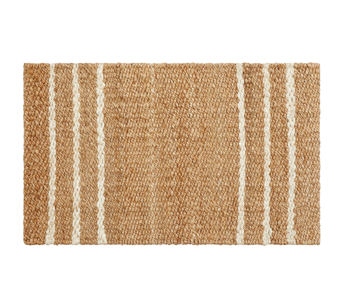 Three Striped Jute Doormat